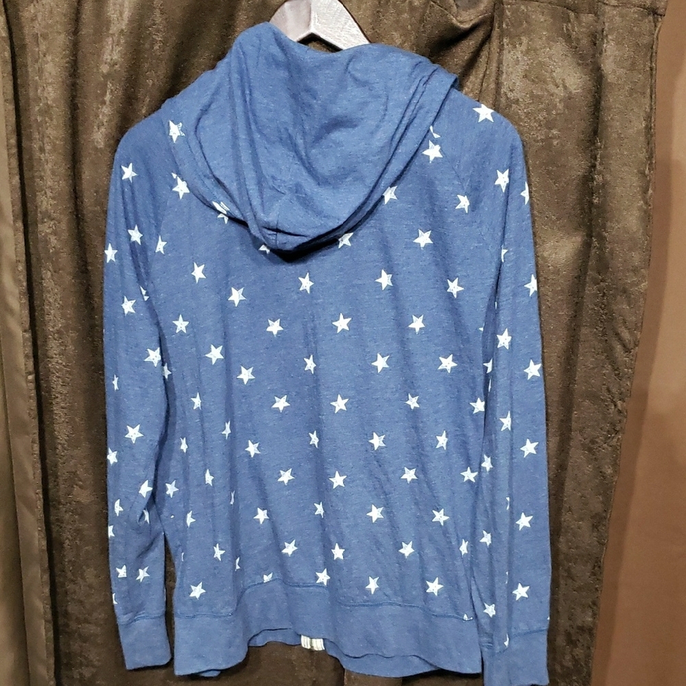American Eagle Outfitters Men's Starry Blue Jacket Athletic Fit Light Hoodie - Picture 3 of 3